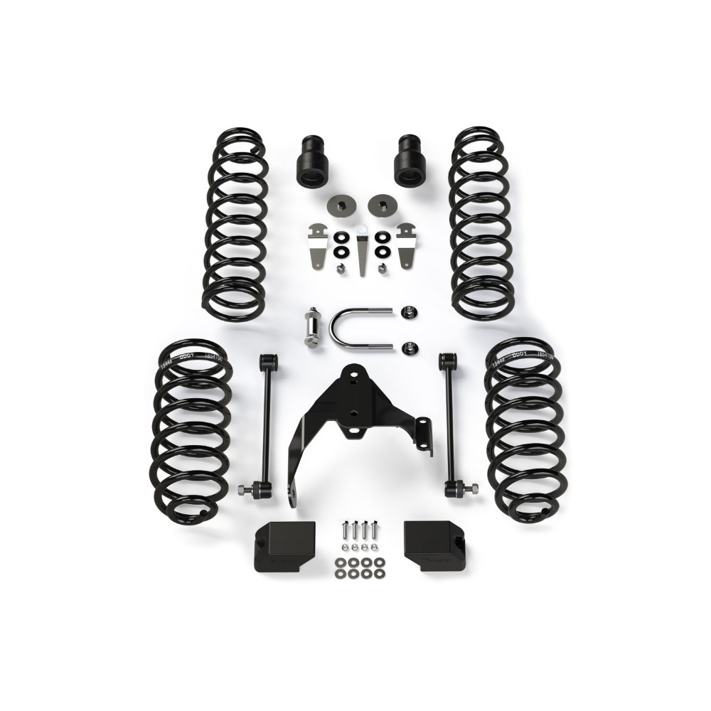 Kit lift cu arcuri elicoidale 2.5” Jeep Wrangler JK 4 uși fără amortizoare și fără extensii Teraflex 1351000 Kit lift cu arcuri elicoidale 2.5” Jeep Wrangler JK 4 uși fără amortizoare și fără extensii Teraflex 1351000