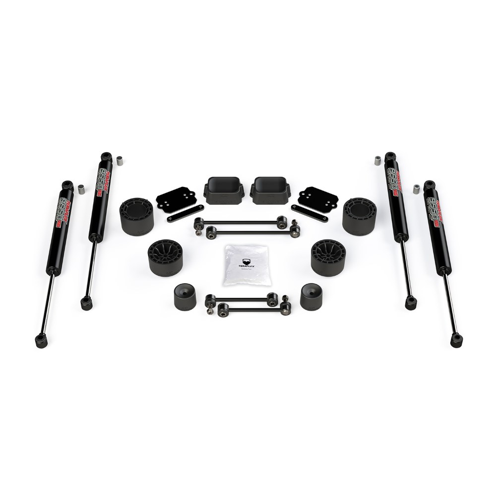 Kit lift 2.5” Performance cu distanțiere și amortizoare 9550 Jeep Wrangler JL 4 uși Rubicon Teraflex 1365260 Kit lift 2.5” Performance cu distanțiere și amortizoare 9550 Jeep Wrangler JL 4 uși Rubicon Teraflex 1365260
