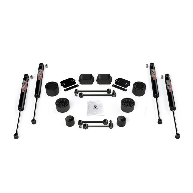 Kit lift 2.5” Performance cu distanțiere și amortizoare 9550 Jeep Wrangler JL 2 uși Rubicon Teraflex 1365360