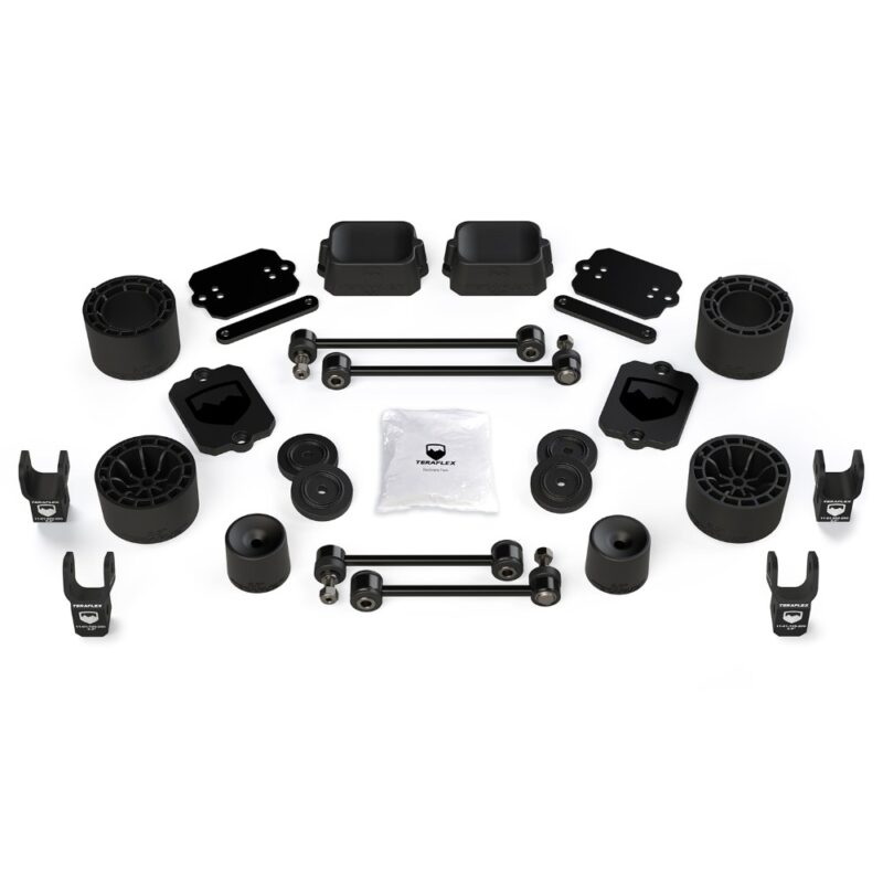 Kit lift 2.5” Performance cu distanțiere și extensii amortizoare Jeep Wrangler JL 4 uși Sport/Sahara Teraflex 1365205
