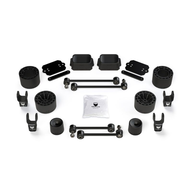 Kit lift 2.5” Performance cu distanțiere și extensii amortizoare Jeep Wrangler JL 4 uși Rubicon Teraflex 1365215
