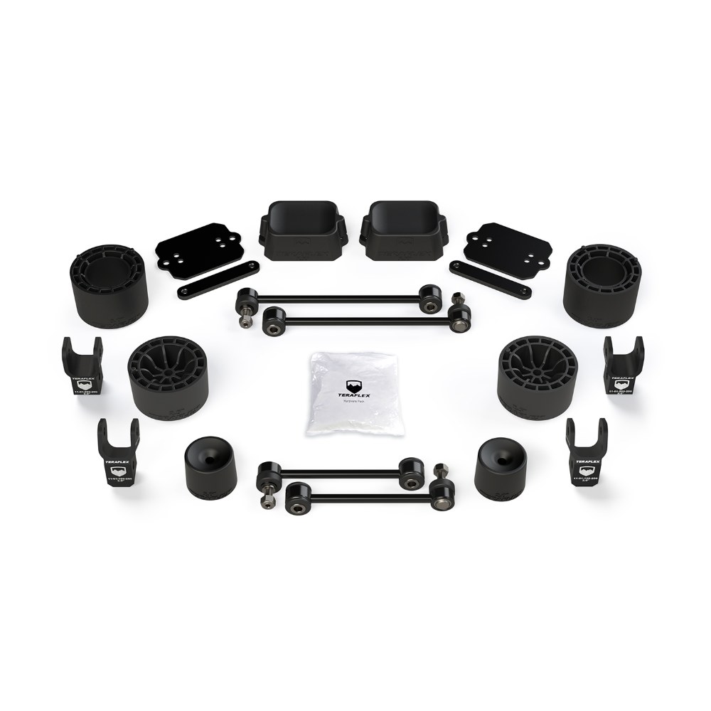 Kit lift 2.5” Performance cu distanțiere și extensii amortizoare Jeep Wrangler JL 4 uși Rubicon Teraflex 1365215 Kit lift 2.5” Performance cu distanțiere și extensii amortizoare Jeep Wrangler JL 4 uși Rubicon Teraflex 1365215