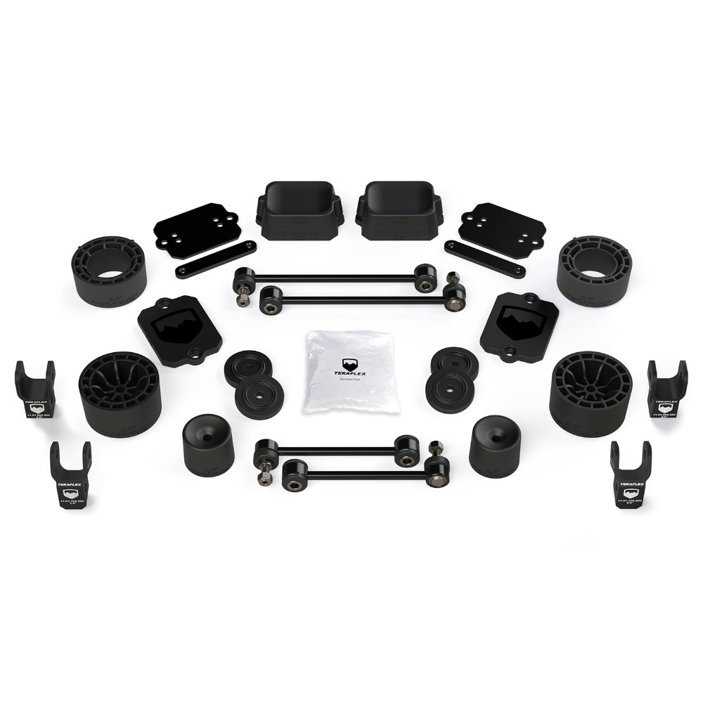 Kit lift 2.5” Performance cu distanțiere și extensii amortizoare Jeep Wrangler JL 2 uși Sport/Sahara Teraflex 1365305 Kit lift 2.5” Performance cu distanțiere și extensii amortizoare Jeep Wrangler JL 2 uși Sport/Sahara Teraflex 1365305