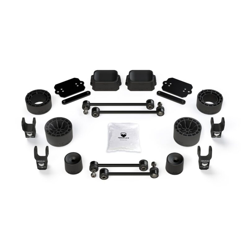 Kit lift 2.5” Performance cu distanțiere și extensii amortizoare Jeep Wrangler JL 2 uși Rubicon Teraflex 1365315