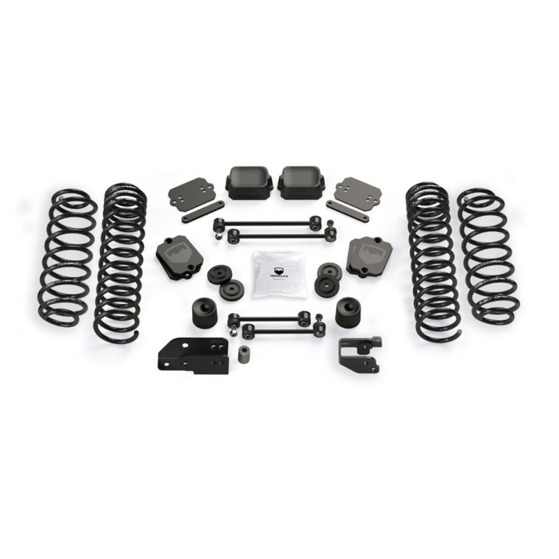 Kit lift cu arcuri elicoidale 3.5” Jeep Wrangler JL 4 uși 4xe fără amortizoare Teraflex 1356040