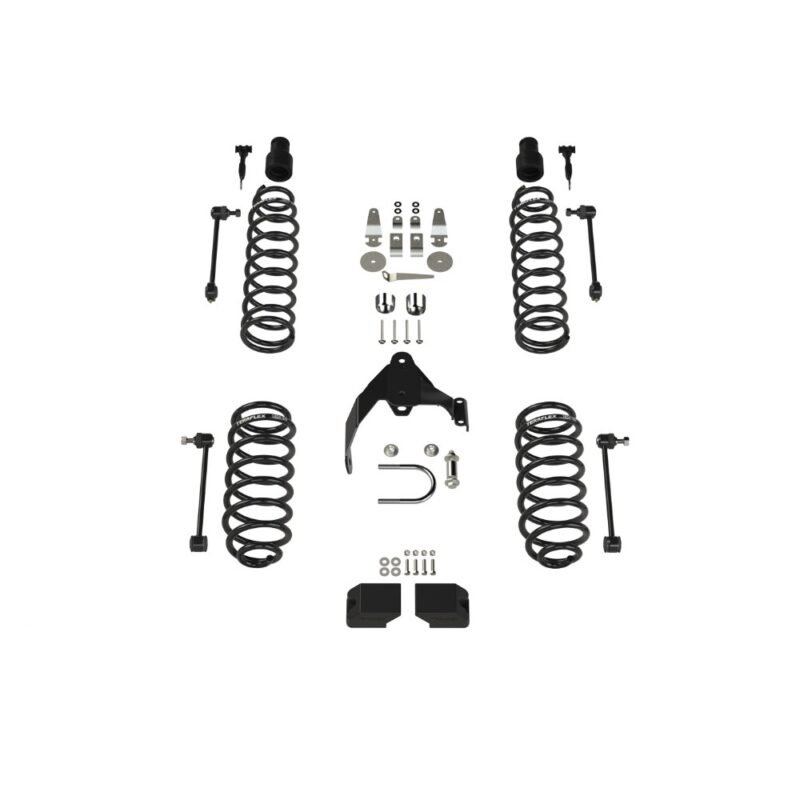 Kit lift cu arcuri elicoidale 3” Jeep Wrangler JK 2 uși fără amortizoare Teraflex 1151202