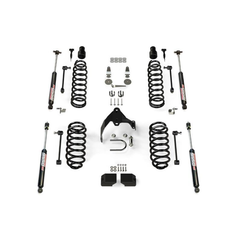 Kit lift cu arcuri elicoidale 3” Jeep Wrangler JK 4 uși cu amortizoare 9550 Teraflex 1251200