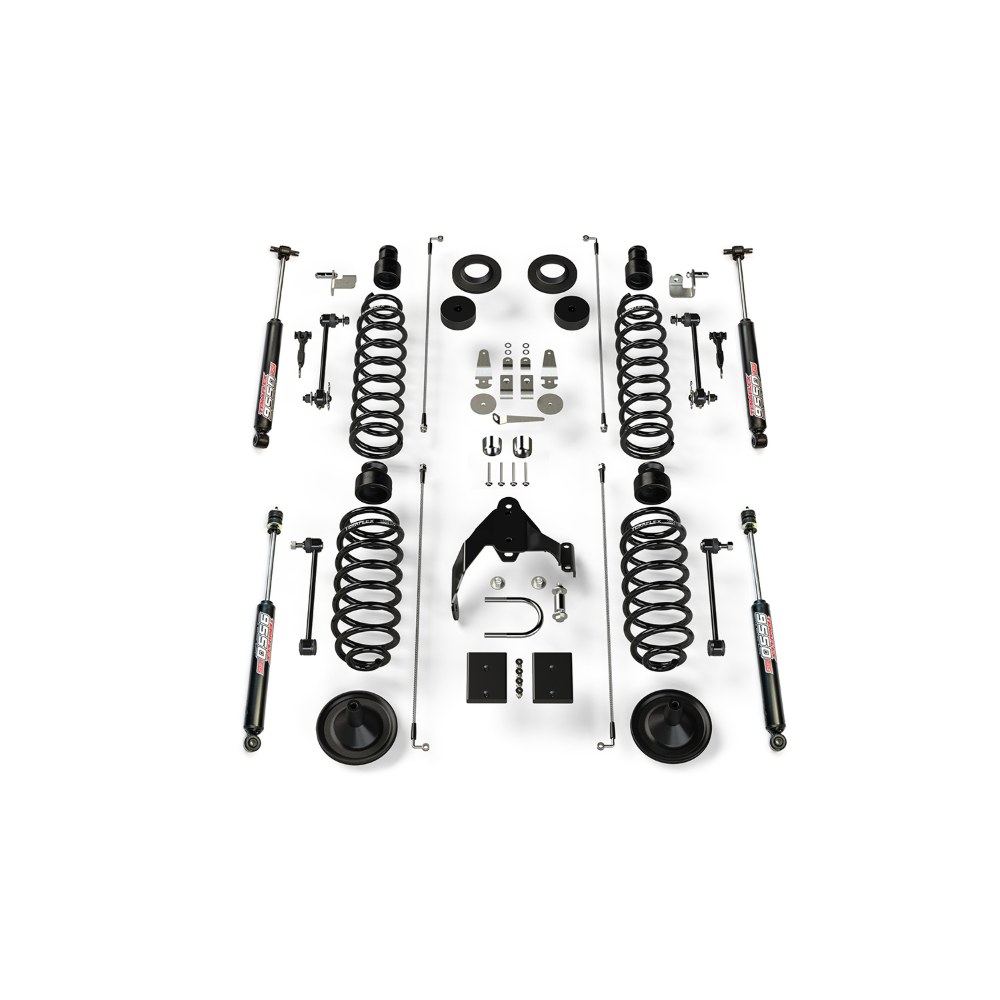 Kit lift cu arcuri elicoidale 4” Jeep Wrangler JK 4 uși cu amortizoare 9550 Teraflex 1251401 Kit lift cu arcuri elicoidale 4” Jeep Wrangler JK 4 uși cu amortizoare 9550 Teraflex 1251401