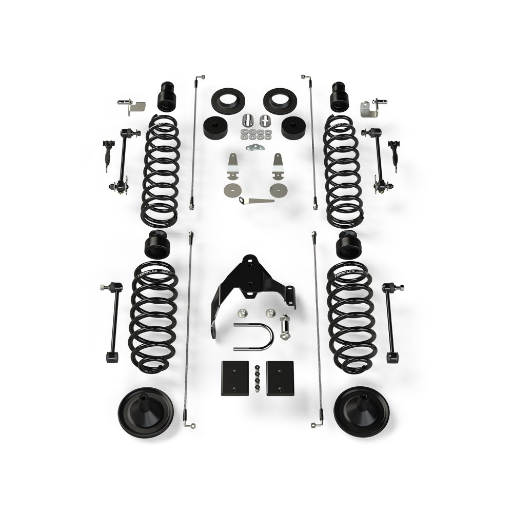Kit lift cu arcuri elicoidale 4” Jeep Wrangler JK 4 uși fără amortizoare Teraflex 1151401 Kit lift cu arcuri elicoidale 4” Jeep Wrangler JK 4 uși fără amortizoare Teraflex 1151401