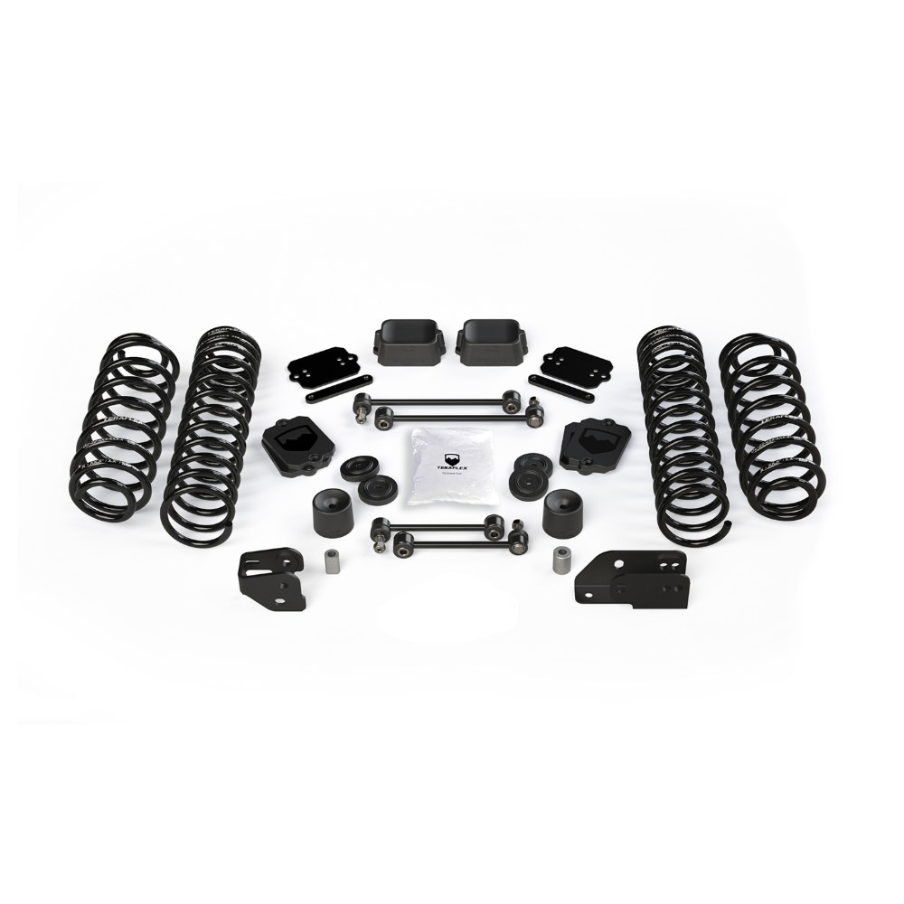Kit lift de bază cu arcuri fără amortizoare Jeep Wrangler JL 4 uși 3.0L lift 4.5” Teraflex 1402420 Kit lift de bază cu arcuri fără amortizoare Jeep Wrangler JL 4 uși 3.0L lift 4.5” Teraflex 1402420