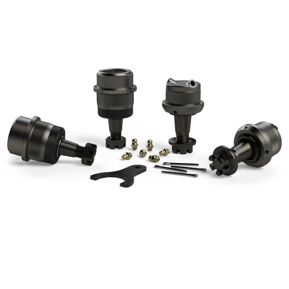 Kit pivoți HD Dana 30/44 sus și jos set de 4 cu moletare Jeep Wrangler JK Teraflex 3442022 Kit pivoți HD Dana 30/44 sus și jos set de 4 cu moletare Jeep Wrangler JK Teraflex 3442022