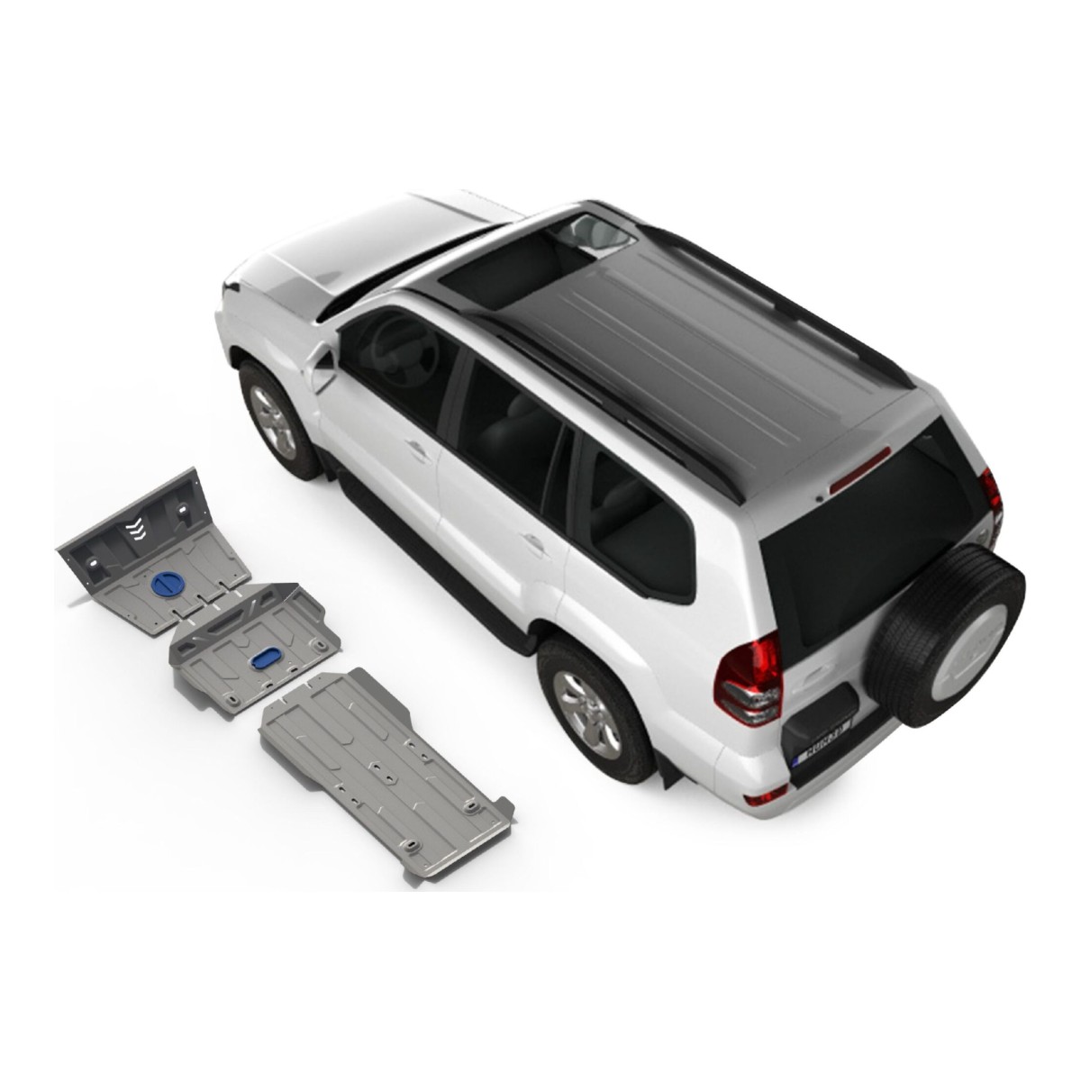 Kit scut aluminiu 3 piese Toyota FJ Cruiser 4 2007-2009; 2010- 4 mm Rival 23333.5789.1-FJ 23333.5789.1-FJ Kit scut aluminiu 3 piese Toyota FJ Cruiser 4 2007-2009; 2010- 4 mm Rival 23333.5789.1-FJ 23333.5789.1-FJ