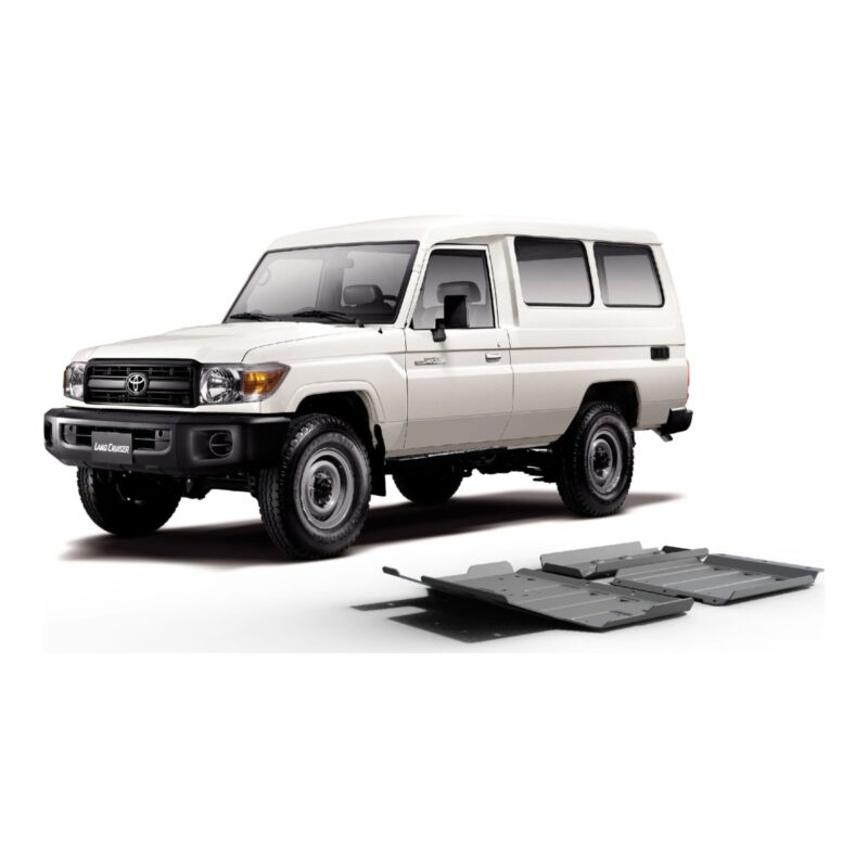 Kit scut aluminiu 3 piese Toyota Land Cruiser HZJ78 / HZJ79 J7 4,2D 2007- 6 mm Rival 23333.5786.1.6 23333.5786.1.6