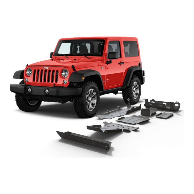 Kit scut aluminiu 7 piese Jeep Wrangler JK 4-Usi doar 3,6 2007-2018 6 mm Rival 23333.2719.1.6 23333.2719.1.6