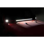 Proiectoare LED cub 2” Black Series cu suporturi Jeep Wrangler JL și Gladiator JT Rough Country 70052