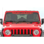 Proiectoare LED cub 2” Black Series cu suporturi Jeep Wrangler JL și Gladiator JT Rough Country 70052