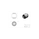 Bucșă Giiro brațe inferioare Jeep Wrangler JK și JL Clayton Off Road RED-R70019-14.3CL