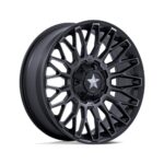 Jantă aliaj MSA Offroad Wheels M50 CLUBBER UTV 14X7 4x137 / 4x156 MATTE BLACK DOUBLE DARK TINT ET 10 CB 110.1 MA050MT14704A10