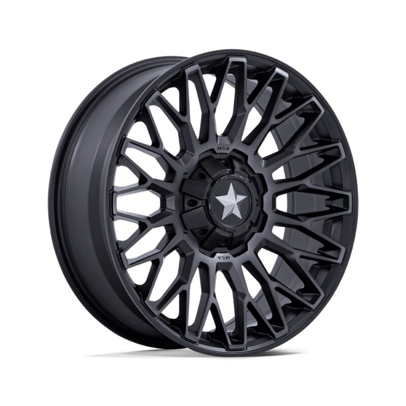 Jantă aliaj MSA Offroad Wheels M50 CLUBBER UTV 14X7 4x137 / 4x156 MATTE BLACK DOUBLE DARK TINT ET 10 CB 110.1 MA050MT14704A10