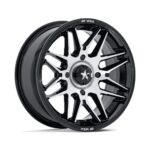Jantă aliaj MSA Offroad Wheels M52 Radar UTV 15x7 4x110 ET10 GLOSS BLACK MACHINED MA052BD15704010