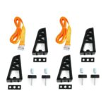 Opritoare încărcătură plastic Omtec cu 2 chingi 3 m, set 4 buc.