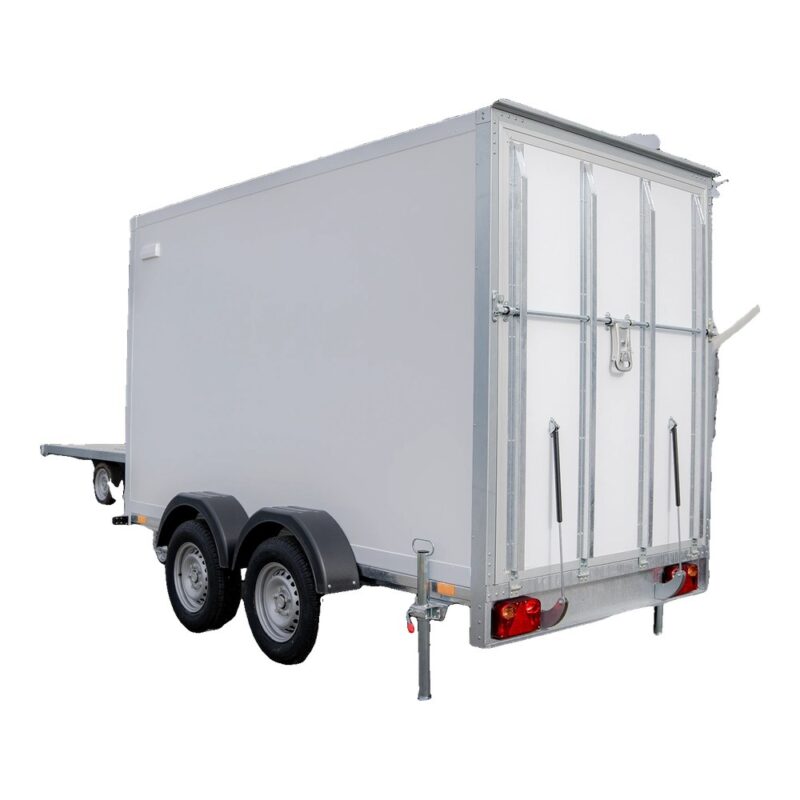 Remorca furgon 2700kg dublu ax cu rampa REPO SEC 3015/27 3000 x 1500 x 1800 mm