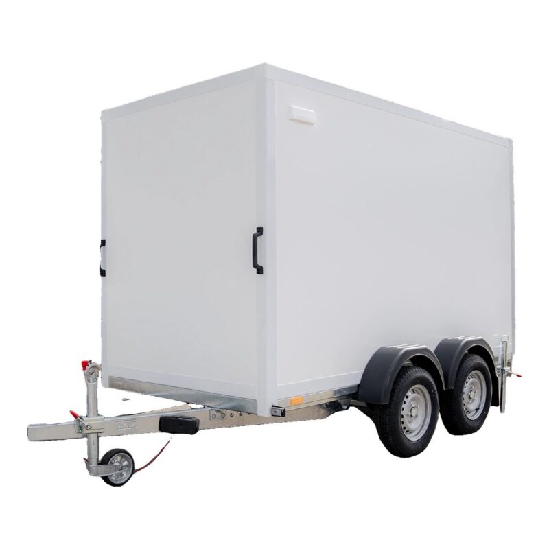 Remorca furgon 2700kg dublu ax cu rampa REPO SEC 3515/27 3530 x 1500 x 1800 mm