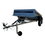 Remorca auto 750kg dublu ax basculabila REPO QRDS PRO 2600 x 1500 x 390 mm - imagine 3