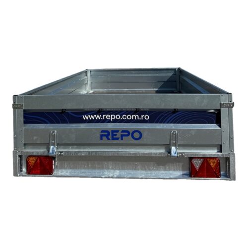 Remorca auto 750kg dublu ax basculabila REPO QRDS PRO 2600 x 1500 x 390 mm - imagine 4