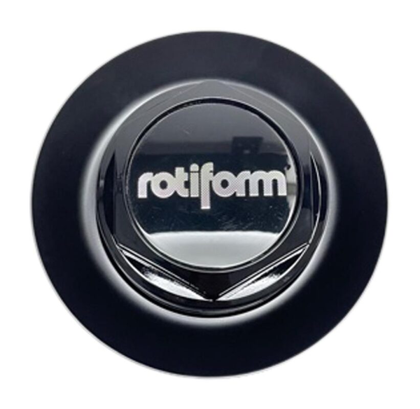 Capac central complet Rotiform SIX negru satinat 36390-02SB
