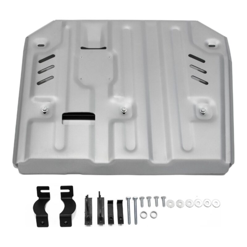 Scut motor si cutie de transfer pentru Volkswagen Touareg 2010-2018 V 3,0; TDI; 3,6; FSI, din aluminiu,4 mm, Rival 2333.4604.1