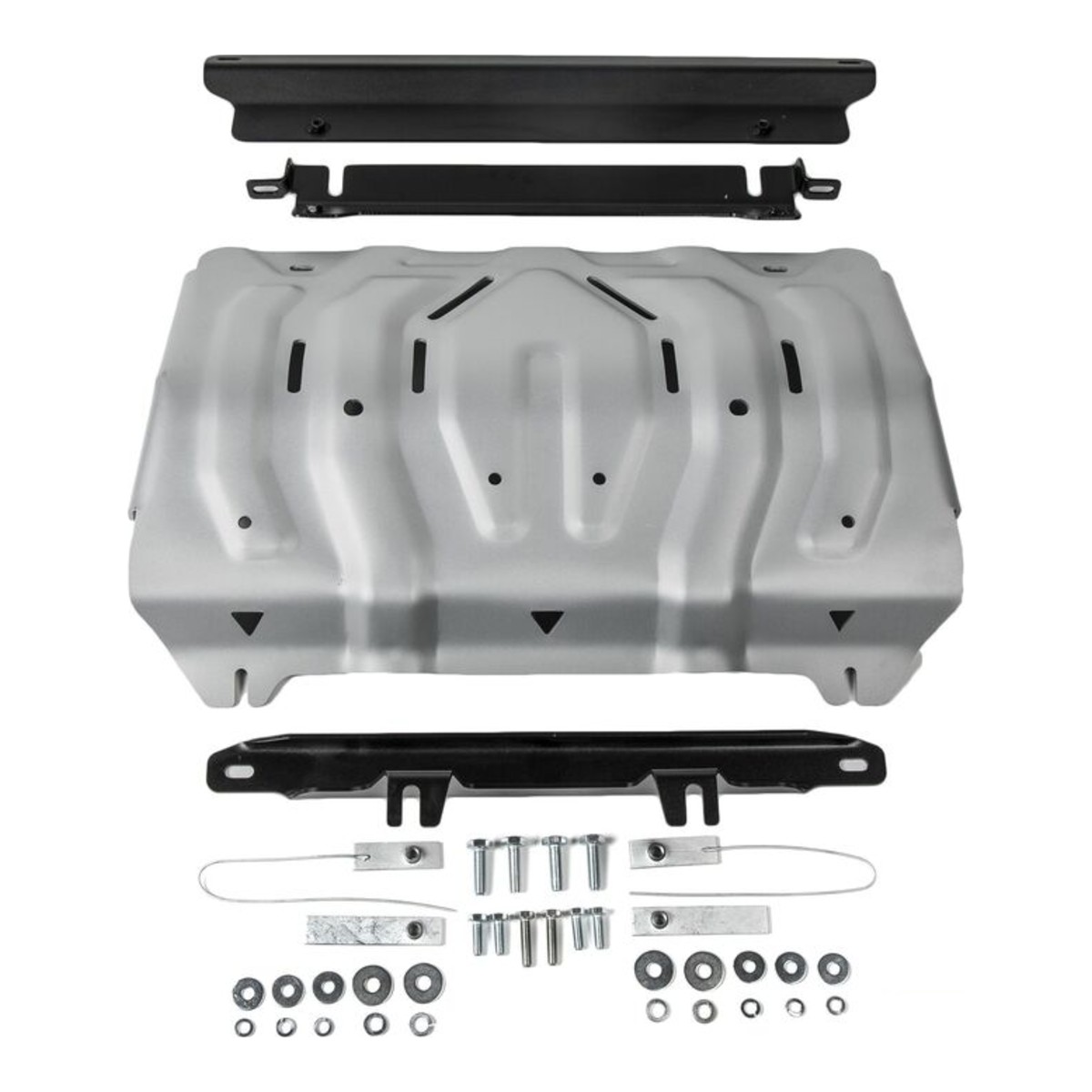 Scut radiator pentru Mitsubishi L200 / Triton KL 2015-2019; 2019- 2,4D; 2,2D, din aluminiu,4 mm, Rival 2333.4046.2 Scut radiator pentru Mitsubishi L200 / Triton KL 2015-2019; 2019- 2,4D; 2,2D, din aluminiu,4 mm, Rival 2333.4046.2