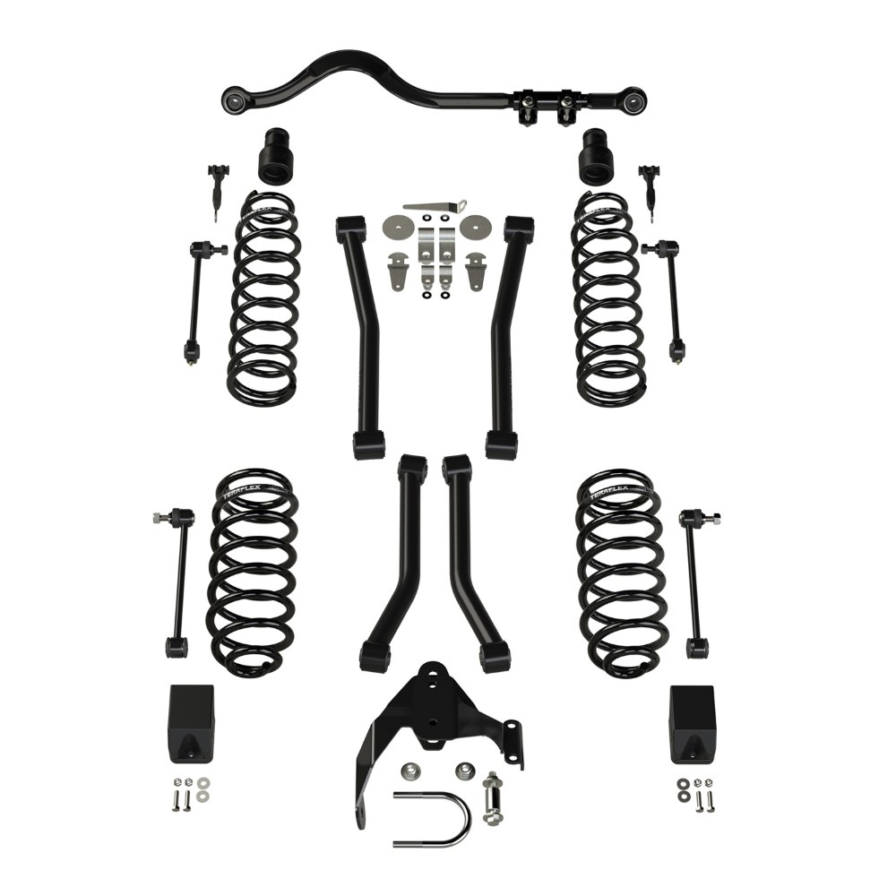 Sistem suspensie cu 4 brațe Sport Jeep Wrangler JK 4 uși fără amortizoare lift 3” Teraflex 1156224 Sistem suspensie cu 4 brațe Sport Jeep Wrangler JK 4 uși fără amortizoare lift 3” Teraflex 1156224