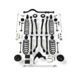 Sistem suspensie cu 8 brațe scurte Alpine Jeep Wrangler JK 4 uși fără amortizoare lift 4” Teraflex 1156401
