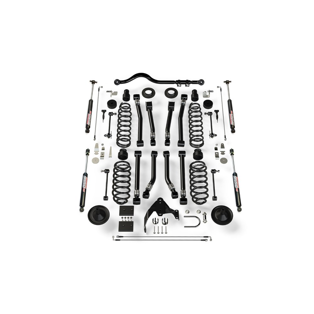 Sistem suspensie cu 8 brațe scurte Alpine Jeep Wrangler JK 4 uși cu amortizoare 9550 lift 4” Teraflex 1451401 Sistem suspensie cu 8 brațe scurte Alpine Jeep Wrangler JK 4 uși cu amortizoare 9550 lift 4” Teraflex 1451401