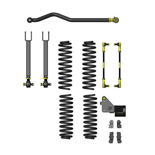 Kit suspensie Ride Right+ Jeep Wrangler JK 2007-2018 2 și 4 uși lift 3.5” Clayton Off Road COR-3108435