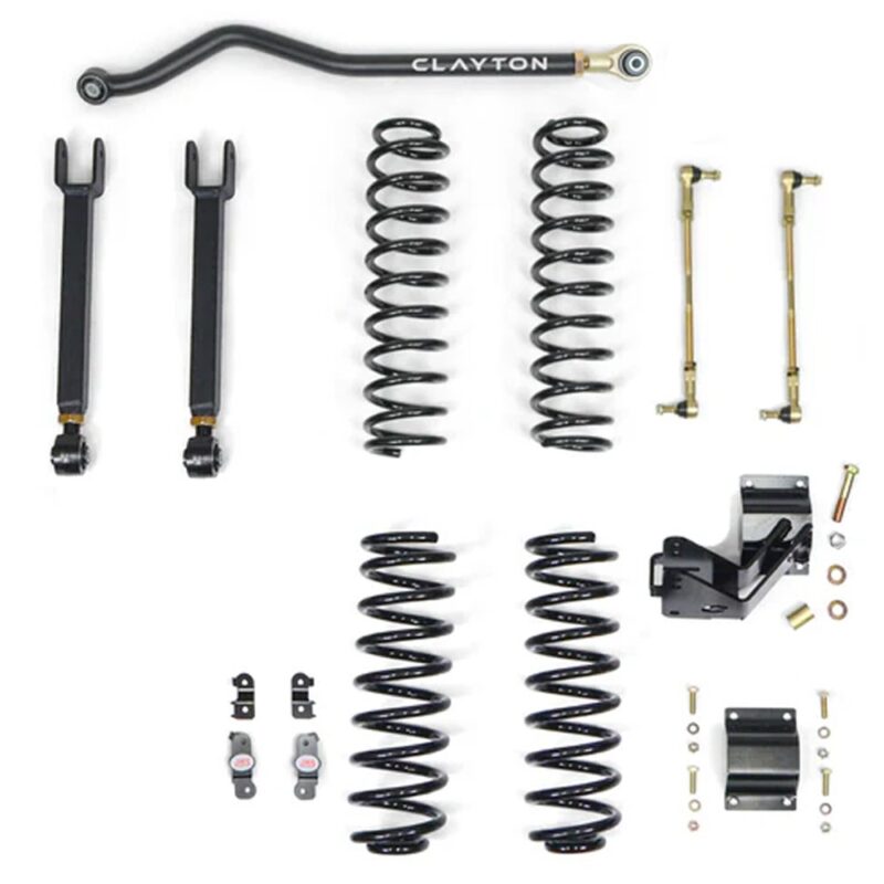 Kit suspensie Ride Right+ Jeep Wrangler JK 2007-2018 2 și 4 uși lift 3.5” Clayton Off Road COR-3108435