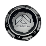 Capac central jantă Fuel Off-Road snap-in 100,1 mm negru mat cu logo negru lucios 1004-69GBLD