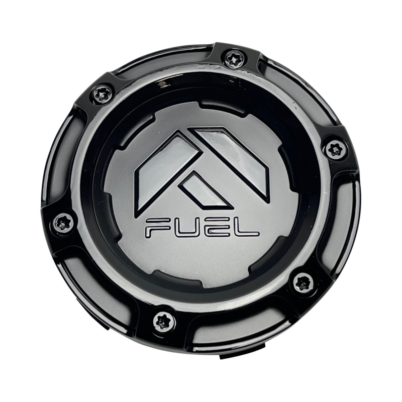 Capac central jantă Fuel Off-Road snap-in 100,1 mm negru mat cu logo negru lucios 1004-69GBLD